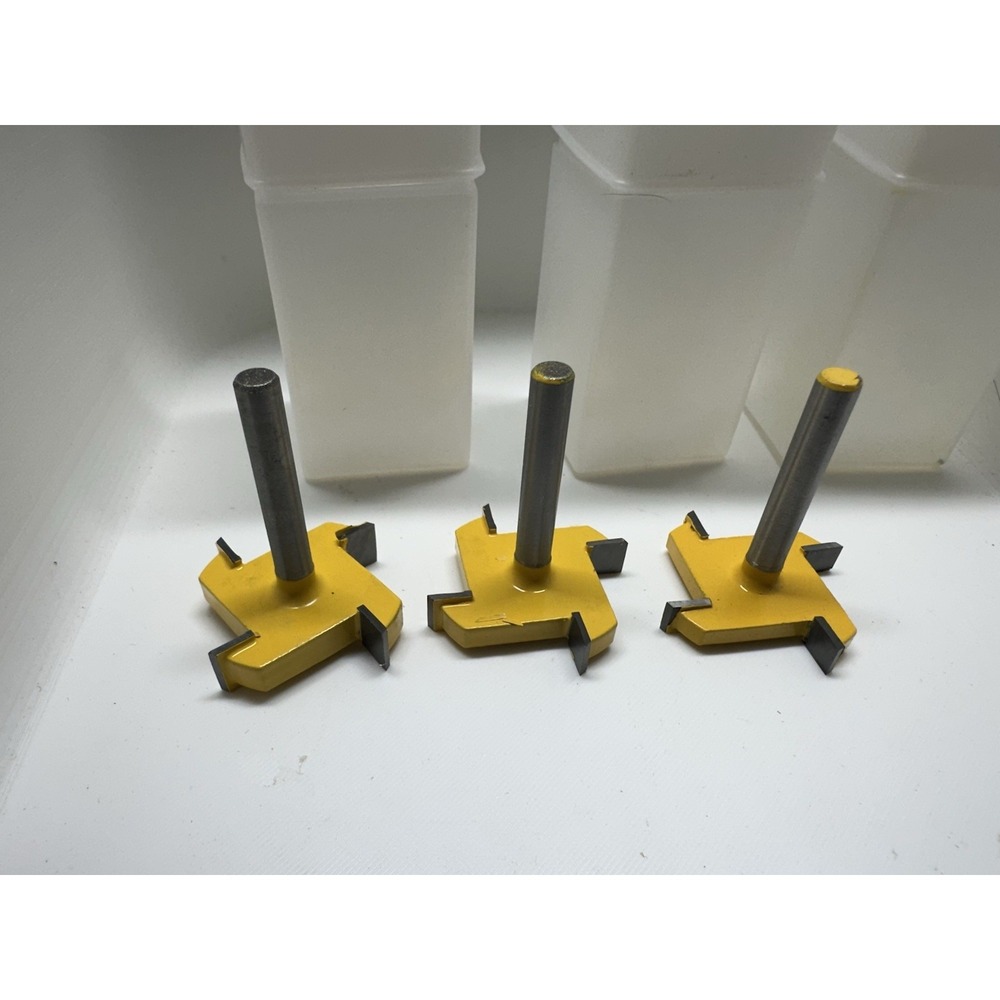 3 Router Rabbit Bits No-Name 1/4 Shank